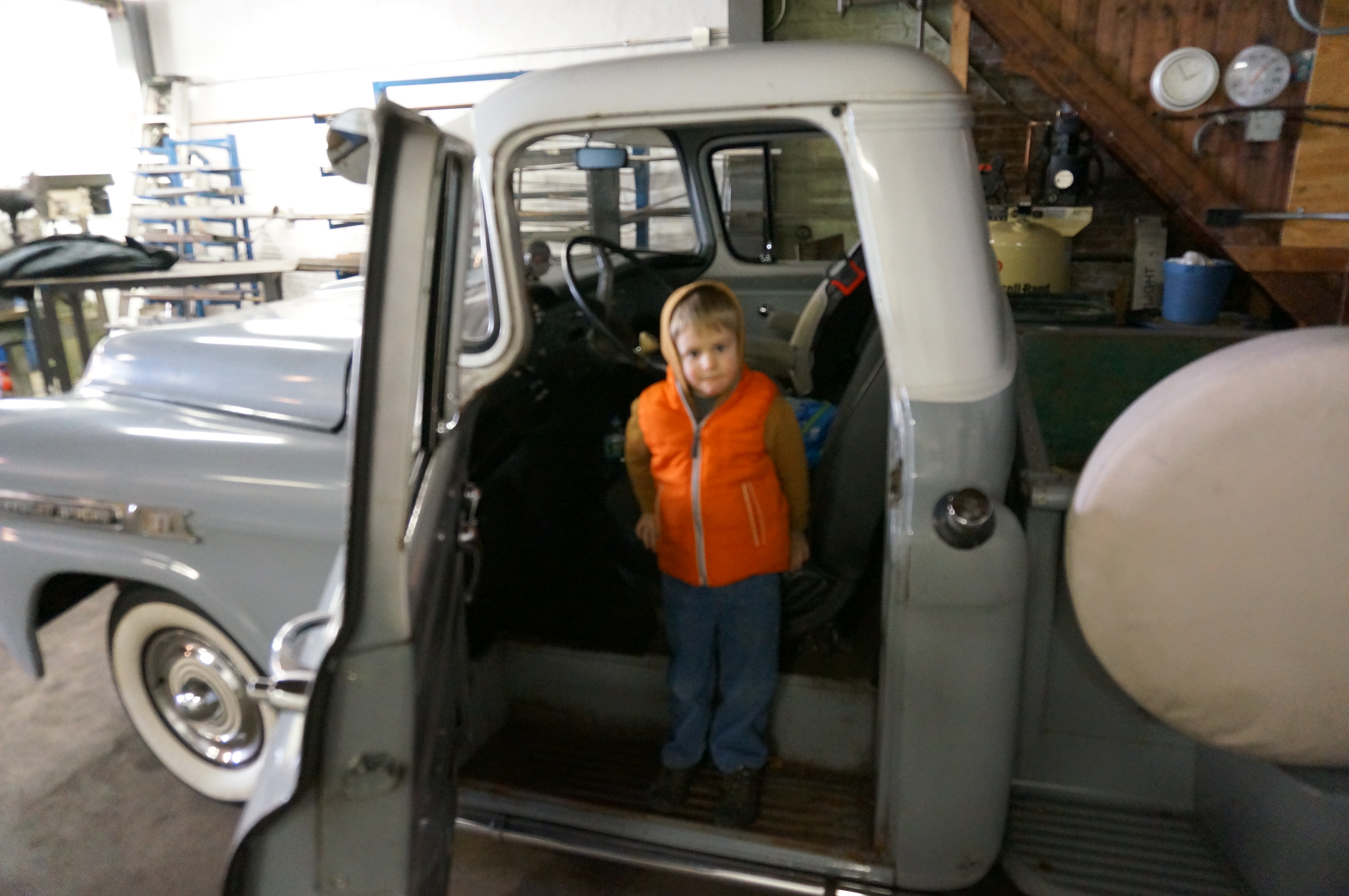 Big E in his truck 